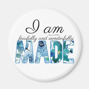 Psalm 139:14 Fearfully & Wonderfully Made Magnet