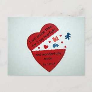 Psalm 139:14 postcard