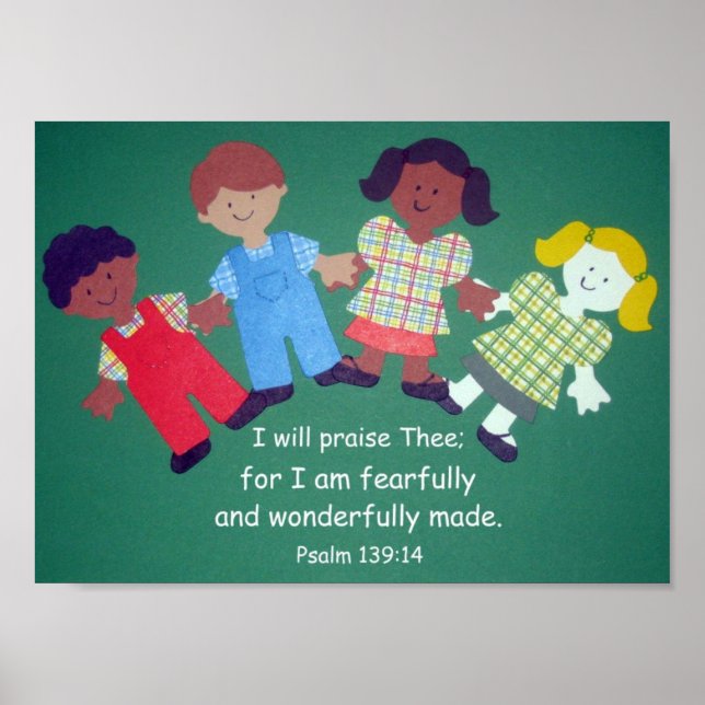 Psalm 139:14 poster (Front)