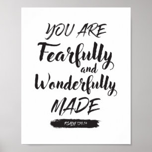 Psalm 139 14 Poster Print