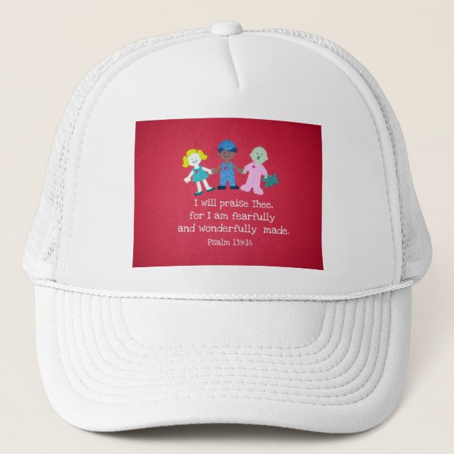 Psalm 139:14 trucker hat (Front)