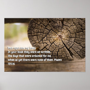Psalm 139:16 poster
