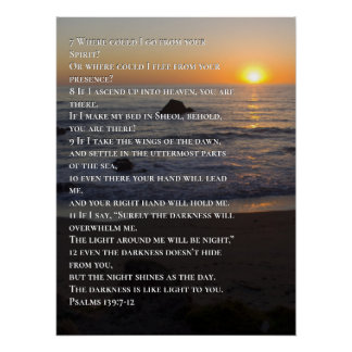 Psalm 139:7-12 poster