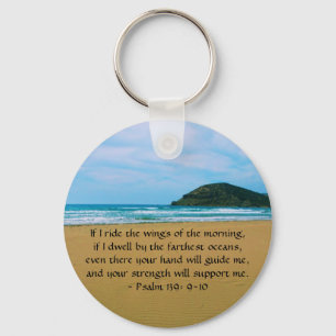 Psalm 139: 9-10 BEAUTIFUL BIBLICAL QUOTATION Key Ring