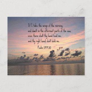 Psalm 139: 9,10 postcard