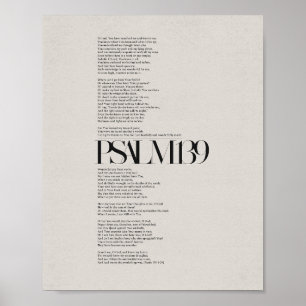 Psalm 139 - "Fearfully and Wonderfully Made" Poster