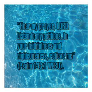Psalm 143:1 WEBU Poster