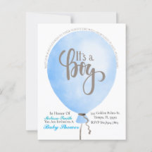 Psalm 144:12 I'ts a Boy Baby Shower Invitation 