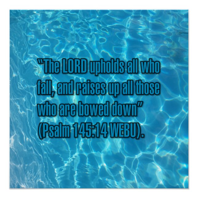 Psalm 145:14 WEBU Poster (Front)