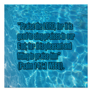 Psalm 147:1 WEBU Poster