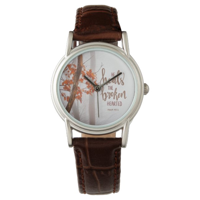 Psalm 147:3 He Heals the Broken Hearted Watch (Front)