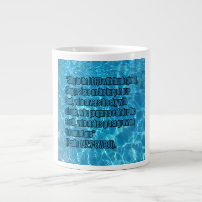 Psalm 147:7-8 WEBU Mug (Front)