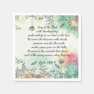 Psalm 147  napkin
