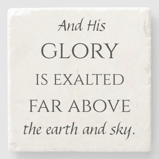 Psalm 148 stone coaster 6/6 (Front)