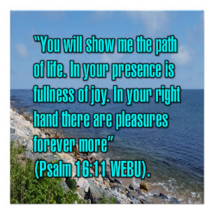 Psalm 16:11 WEBU Poster