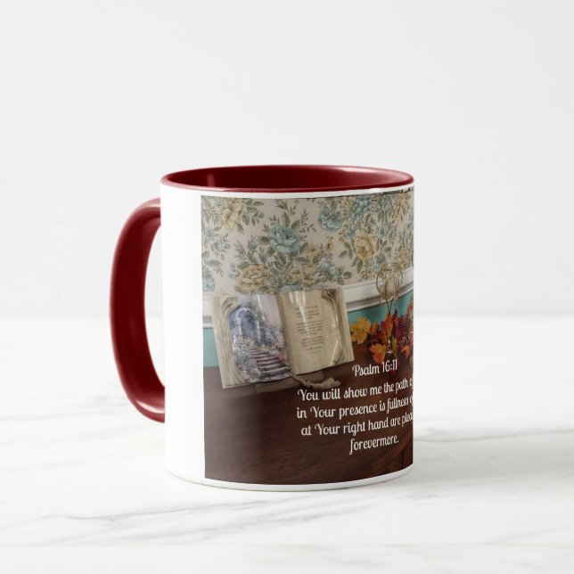 Psalm 16:11 You will show me the path of life Mug (Front Left)