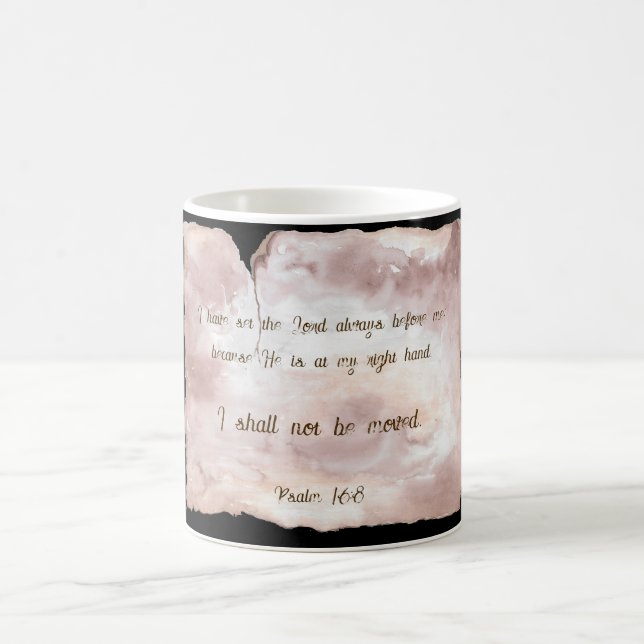 Psalm 16:8 coffee mug (Center)
