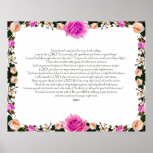 Psalm 16, Bible Verse, Wall Decor