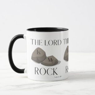 Psalm 18:2 KJV Bible Verse The Lord is My Rock Mug