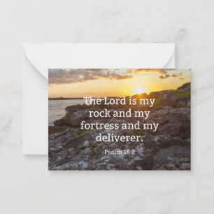 Psalm 18:2, scripture verse card