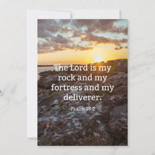 Psalm 18:2, scripture verse card