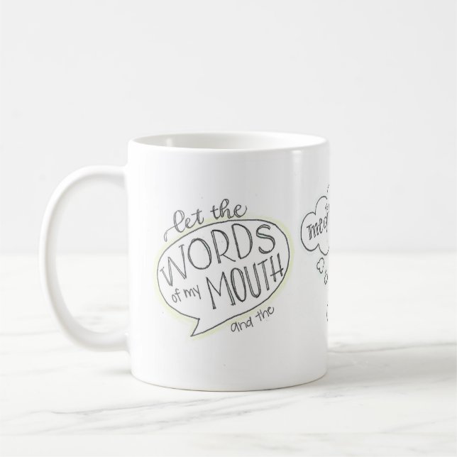 Psalm 19:14 coffee mug (Left)
