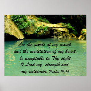Psalm 19:14 poster
