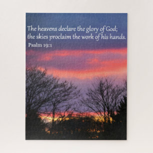 Psalm 19 16x20 Jigsaw Puzzle