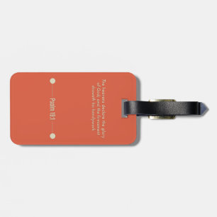 Psalm 19:1 Luggage Tag w/ leather strap