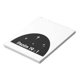 " Psalm 19:1"  Notepad
