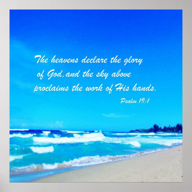 Psalm 19:1 poster (Front)