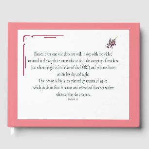 Psalm 1:1-3, Blessed is the one who, Guest Book