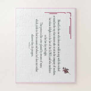 Psalm 1:1-3, Blessed is the one who, Jigsaw Puzzle