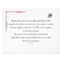 Psalm 1:1-3, Blessed is the one who,