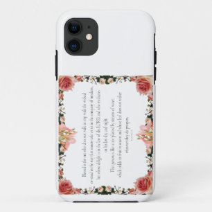 PSALM 1:1-3 Botanic Design, iPhone 11 Case