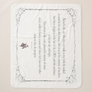 Psalm 1-1-3, Do Not Walk in Step with Sinners, Sherpa Blanket