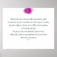 Psalm 1, Bless the One Does not, Pink Flower