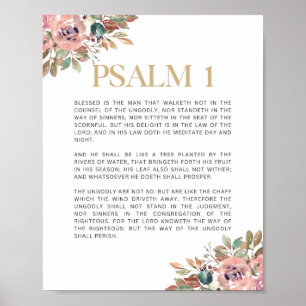 Psalm 1 Blessed is the man Poster