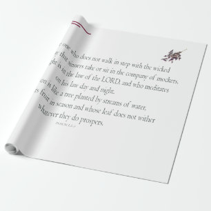 PSALM 1, does not walk in step with the wicked Wrapping Paper