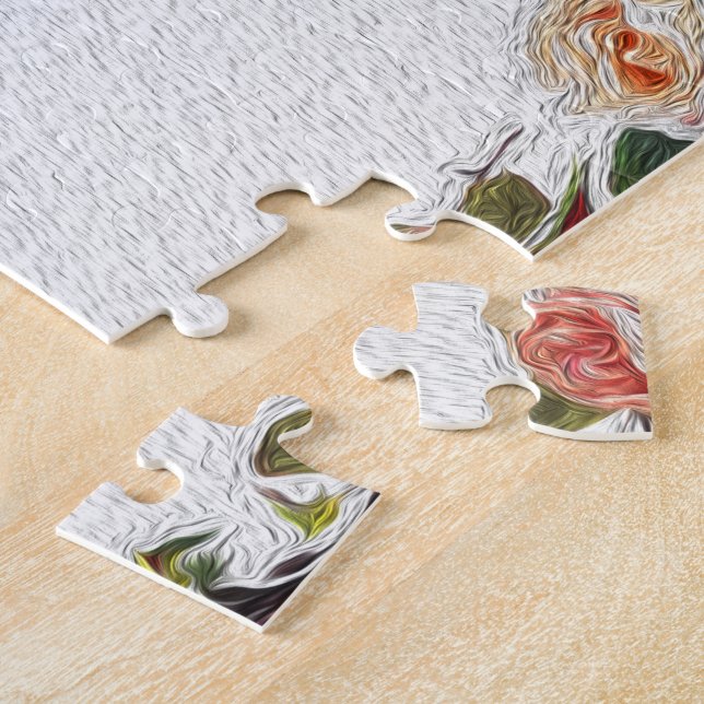 Psalm 1, Floral  Borders, Oil, Blessed is the one, Jigsaw Puzzle (Side)