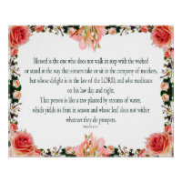 Psalm 1, Law day and Night, Yields its Fruit,