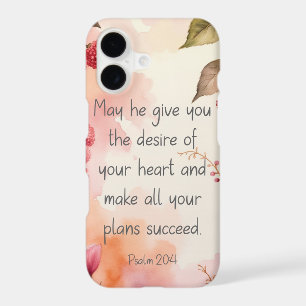 Psalm 20:4 Desire of Your Heart Scripture Floral