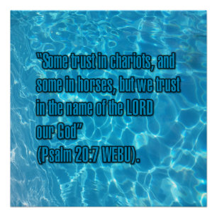 Psalm 20:7 WEBU Poster