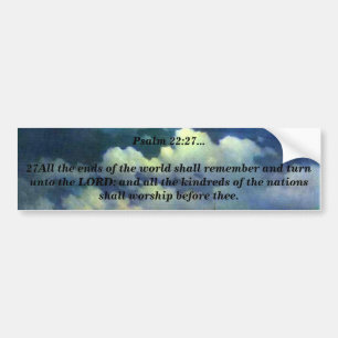 Psalm 22:27 bumper sticker