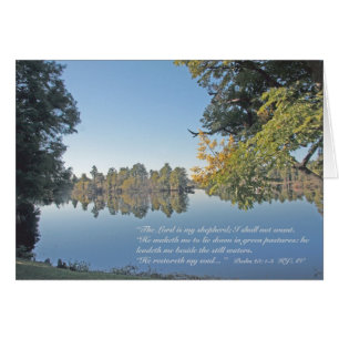 Psalm 23:1-3 Scripture Card