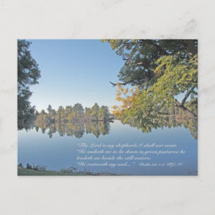 Psalm 23:1-3 Scripture Postcard