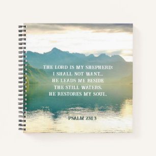 Psalm 23 1-3 The LORD is My Shepherd Notebook