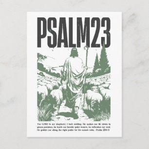 Psalm 23:1-3 “The Lord Is My Shepherd” Postcard