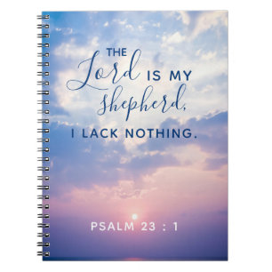 Psalm 23:1 Bible Verse Notebook