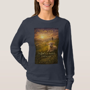 Psalm 23:1 Christian Women's Long Sleeve Tee Shirt
